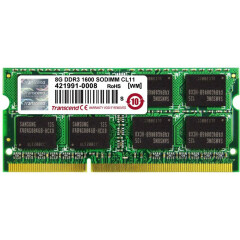 Оперативная память 8Gb DDR-III 1600MHz Transcend SO-DIMM (TS1GSK64V6H)