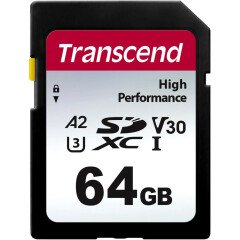 Карта памяти 64Gb SD Transcend (TS64GSDC330S)