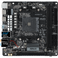 Материнская плата ASRock A320M-ITX