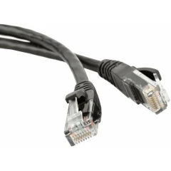 Патч-корд Hyperline PC-LPM-UTP-RJ45-RJ45-C6-3M-LSZH-BK, 3м