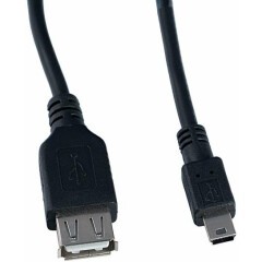 Кабель USB A (F) - miniUSB B (M), 1м, Perfeo U4203