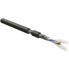 Кабельная бухта Hyperline RS-SF-2x2x22/7-PVC-BK, 500м