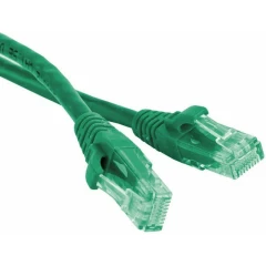 Патч-корд Hyperline PC-LPM-UTP-RJ45-RJ45-C5e-0.5M-LSZH-GN, 0.5м