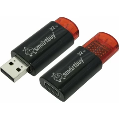 USB Flash накопитель 32Gb SmartBuy Click Black/Red (SB32GBCl-K)