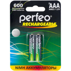 Аккумулятор Perfeo AAA600mAh/2BL (2 шт)