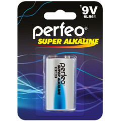 Батарейка Perfeo 6LR61/1BL Super Alkaline (1 шт)