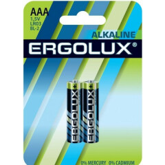 Батарейка Ergolux (AAA, 2 шт)