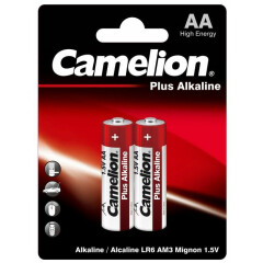Батарейка Camelion (AA, Alkaline, 2 шт)