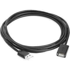 USB 2.0 A (M) - A (F), 0.5м, Greenconnect GCR-UEC6M-BB2S-0.5m