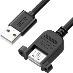 Кабель удлинительный USB 2.0 A (M) - A (F), 1м, Greenconnect GCR-52446