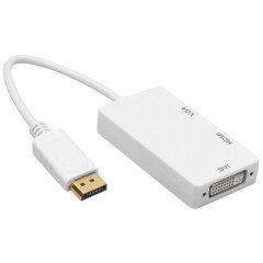 Переходник Orient DisplayPort (M) - HDMI/DVI-I/VGA (F) (C309W)