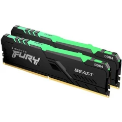 Оперативная память 16Gb DDR4 2666MHz Kingston Fury Beast RGB (KF426C16BBAK2/16) (2x8Gb KIT)