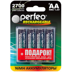 Аккумулятор Perfeo AA2700mAh/4BL+BOX (4 шт)