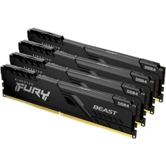 Оперативная память 64Gb DDR4 2666MHz Kingston Fury Beast Black (KF426C16BB1K4/64) (4x16Gb KIT)