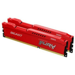 Оперативная память 8Gb DDR-III 1600MHz Kingston Fury Beast Red (KF316C10BRK2/8) (2x4Gb KIT)