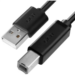 Кабель USB 2.0 A (M) - B (M), 1м, Greenconnect GCR-UPC5M-BB2S-1.0m