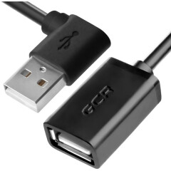 Кабель удлинительный USB 2.0 A (M) - A (F), 0.5м, Greenconnect GCR-AUEC6M-0.5m