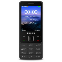 Телефон Philips Xenium E185 Black