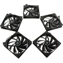 Вентилятор для корпуса Arctic Cooling F12 PWM PST Black Value 5 Pack