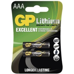 Батарейка GP 24LF Lithium (AAA, 2 шт)