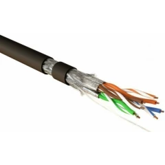 Бухта Hyperline SFTP4-C7A-S23-OUT-PE-BK-500, 500м