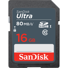 Карта памяти 16Gb SD SanDisk Ultra (SDSDUNS-016G-GN3IN)