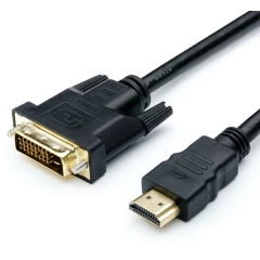 Кабель HDMI - DVI-D, 1.8м, ATCOM AT3808