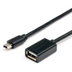 Переходник USB A (F) - miniUSB, 0.1м, ATCOM AT2822
