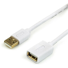 Кабель удлинительный USB 2.0 A (M) - A (F), 0.8м, ATCOM AT3687