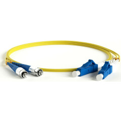 Патч-корд Hyperline FC-D2-9-FC/UR-LC/UR-H-15M-LSZH-YL, 15м