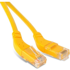 Патч-корд Hyperline PC-APM-UTP-RJ45/L45-RJ45/R45-C5e-5M-LSZH-YL, 5м