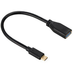 Переходник USB A (F) - USB Type-C, 0.15м, HAMA H-135712