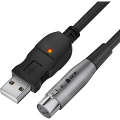 Кабель USB - XLR, 3м, Greenconnect GCR-51599