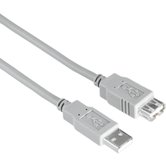 Кабель удлинительный USB 2.0 A (M) - A (F), 1.5м, HAMA H-200905