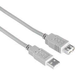 Кабель удлинительный USB 2.0 A (M) - A (F), 3м, HAMA H-200906