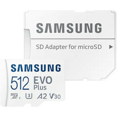 Карта памяти 512Gb MicroSD Samsung EVO Plus + SD адаптер (MB-MC512KA)