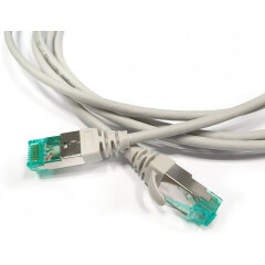 Патч-корд Hyperline PC-LPT-SFTP-RJ45-RJ45-C6A-2M-LSZH-GY, 2м