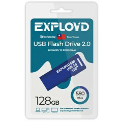 USB Flash накопитель 128Gb Exployd 580 Blue