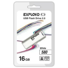 USB Flash накопитель 16Gb Exployd 580 White