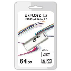 USB Flash накопитель 64Gb Exployd 580 White