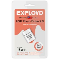 USB Flash накопитель 16Gb Exployd 640 White