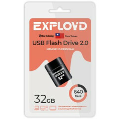 USB Flash накопитель 32Gb Exployd 640 Black