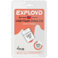 USB Flash накопитель 4Gb Exployd 640 White