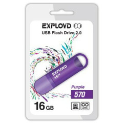 USB Flash накопитель 16Gb Exployd 570 Purple