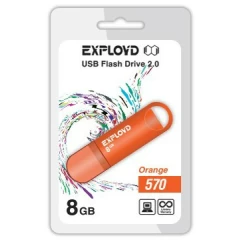 USB Flash накопитель 8Gb Exployd 570 Orange