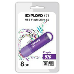 USB Flash накопитель 8Gb Exployd 570 Purple