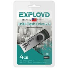 USB Flash накопитель 4Gb Exployd 530 Black