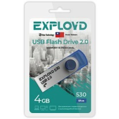 USB Flash накопитель 4Gb Exployd 530 Blue