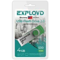 USB Flash накопитель 4Gb Exployd 530 Green