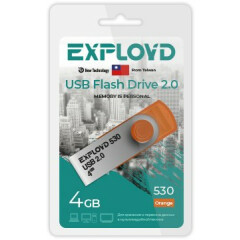USB Flash накопитель 4Gb Exployd 530 Orange